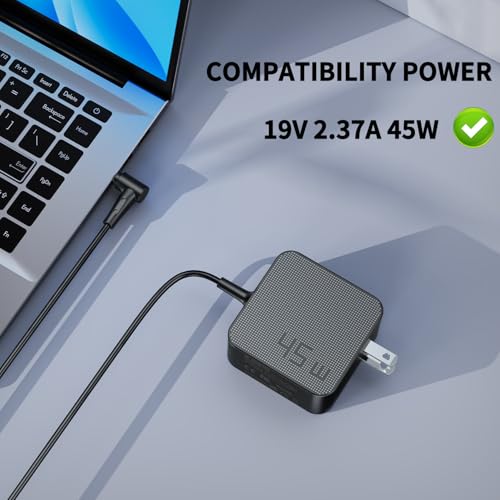 45W 33W Laptop Charger Compatible with Asus ZenBook X540S X540L Q504U Q302L X553M Q200E C300S C300M Q200E Q502LA X200MA X541NA Vivobook X512 X512JA X512DA X515 F415E F415 F512J Power Supply Adapter