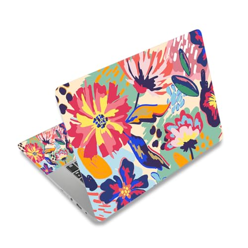 Laptop Notebook Skin Sticker Cover Decal, 12 13 13.3 14 15 15.4 15.6 inch Laptop Vinyl Skin Sticker Cover Art Protector Decal Universal, Graffiti Flower - color: Graffiti Flower