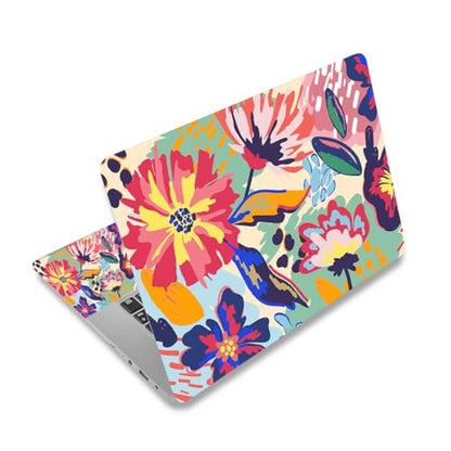 Laptop Notebook Skin Sticker Cover Decal, 12 13 13.3 14 15 15.4 15.6 inch Laptop Vinyl Skin Sticker Cover Art Protector Decal Universal, Graffiti Flower - color: Graffiti Flower