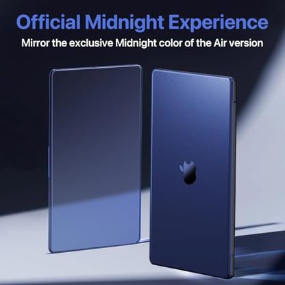Soonjet for MacBook Pro 14 inch Case M5 M4 M3 M2 M1 Pro/Max 2026-2021 Cover | Blue Clear Matte, Protective Hard Shell Laptop Cover, Ultra Thin, Anti Crack & Fingerprint, Scratch Resistant, Easy Snap on - color: Midnight Blue Clear