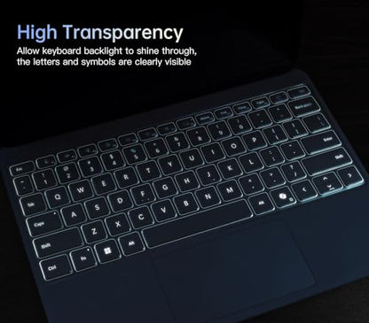 CaseBuy Premium Keyboard Cover for Microsoft Surface Laptop(2025) Copilot+ PC 13" Snapdragon X Plus, Surface Pro 2-in-1 Laptop/Tablet(2025) 12", Ultra Thin High Transparency TPU Keyboard Skin - size: Surface Laptop/Pro 2-in-1 13/12 inch (2025)