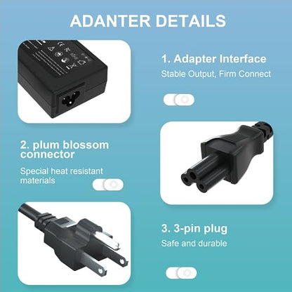 SOLICE 45W AC Adapter Compatible for HP 17 inch Laptop 17-AK 17-AR 17-BS 17-by 17-CA 17-CN 17-CP 17-CN 17-GXXX 17-pxxx 17-yxxx 17-x0xxx 17-x1xxx Laptop Power Supply Cord 19.5V 2.31A