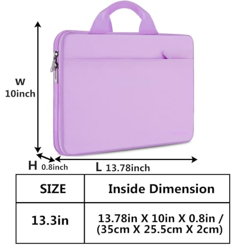 Hseok Laptop Sleeve 13-14 Inch Case Briefcase Compatible with MacBook Neo Pro 14 M5/M4/M3/M2/M1, All Models 13.3 Mac Air/Pro, XPS 13 14, Most Popular 13"-14" Notebooks,L01P01 - color: L01P01, size: 13"-14"