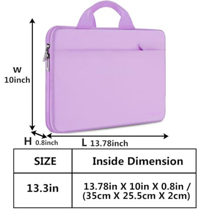 Hseok Laptop Sleeve 13-14 Inch Case Briefcase Compatible with MacBook Neo Pro 14 M5/M4/M3/M2/M1, All Models 13.3 Mac Air/Pro, XPS 13 14, Most Popular 13"-14" Notebooks,L01P01 - color: L01P01, size: 13"-14"