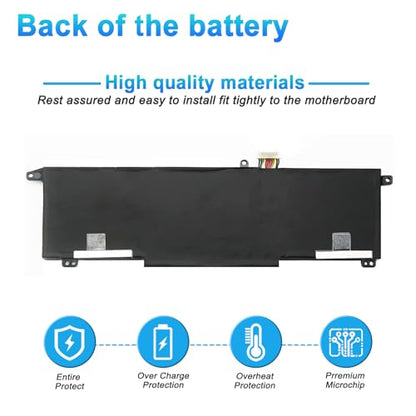 SD06XL L84356-2C1 Laptop Battery for HP Omen 15-EK 15-EK0000 15-EN | 15-EN0000 15-EK0XXX EK0008CA 5-EK0013DX 15-EK0023DX 15-EK0007MS 15-EK0071NG Series L84392-005 HSTNN-DB9U 70.91Wh - size: 11.10*3.22*0.31inch SD06XL