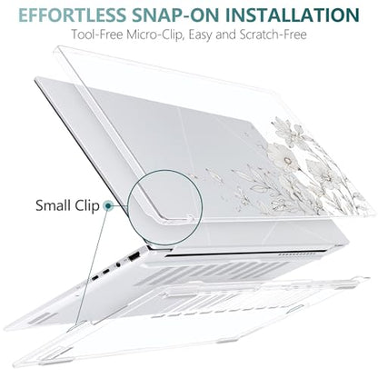 Batianda Artistic Case for ASUS Zenbook 14 OLED 2024 2025,Golden Wildflower | Model UX3405×× / UM3406××, Slim Plastic Hard Shell, Artistic Designs, Ultra-Thin Lightweight Laptop Case - color: Golden Wildflower
