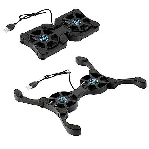 Laptop Cooling Base Foldable Laptop Notebook Cooler Cooling Pad Ergonomic Ventilated with Fans Fits 11-18 Inches Notebook Cooling Base