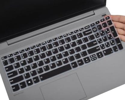 Keyboard Cover for Lenovo Yoga 7i 2-in-1 15.6, 16" /Lenovo V15 G4 (2024), G3, G2, ideaPad 1 1i /IdeaPad Slim 3 3i 5 5i 15.6" 16"/ ideaPad 5 5i 15.6 / IdeaPad 3 3i 15.6 / ThinkBook 15 G4 G3 15p Skin - color: Black