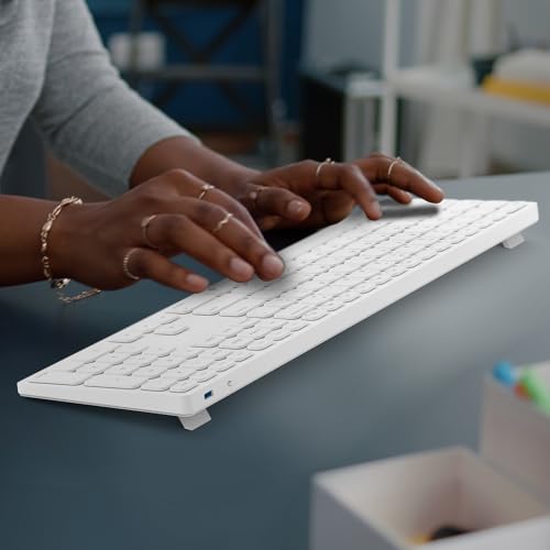 Wireless Bluetooth Keyboard with Numeric Keypad for Apple Mac OS | Rechargeable design. Fully compatible with iMac, Mac Mini/Pro, MacBook Air/Pro, iPad.