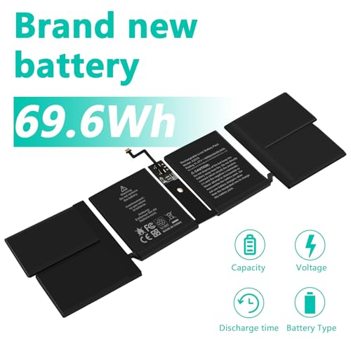 A2519 Battery Replacement for A2442 MacBook Pro 14 inch（2021），EMC 3650 8102 - size: A2519 12.20 4.92 0.94in