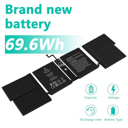 A2519 Battery Replacement for A2442 MacBook Pro 14 inch（2021），EMC 3650 8102 - size: A2519 12.20 4.92 0.94in