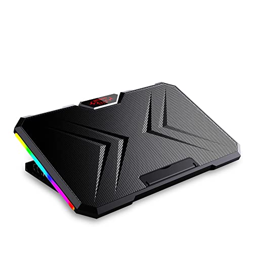 axGear Laptop Cooling Pad for 11-17 Notebook Laptop Cooler RGB LED Light Quiet Fan