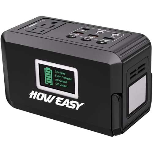 HOWEASY Portable Power Bank, 24000mAh Portable Laptop Charger with 2 110V/120W AC Outlet，Portable Battery Pack & Power Bank for Notebooks, MacBook, Laptops - color: Black+White88.8Wh