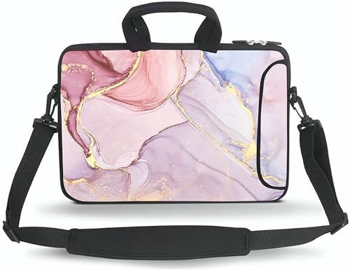 11 11.6 12 12.5 13 inches Case Laptop/Chromebook/Ultrabook/Notebook PC Messenger Bag Tablet Travel Case Neoprene Handle Sleeve with Shoulder Strap(Abstract Watercolor) - color: Abstract Watercolor, size: 11-13.3 inch