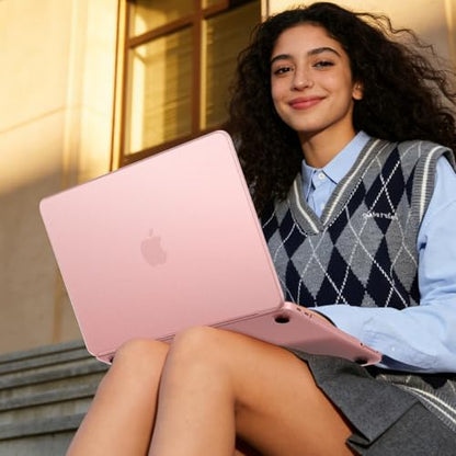 Macaset for MacBook Neo Case 13 inch 2026 (A18 Pro, Model A3404) - Blush | Scratch & Fingerprint Resistant | Precision 1:1 Fit | True-to-Original Color | Matte Hard Shell, Pink Cover - color: Blush Clear