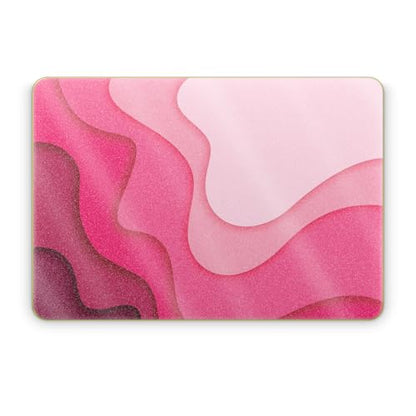 Glossy Glitter Laptop Skin Compatible with Apple MacBook Neo - Papercraft Magenta - Premium 3M Vinyl Protective Wrap Decal Cover - Easy to Apply | Crafted in the USA by MightySkins - color: Papercraft Magenta, size: MacBook Neo Full Cover Skin, style: Glo