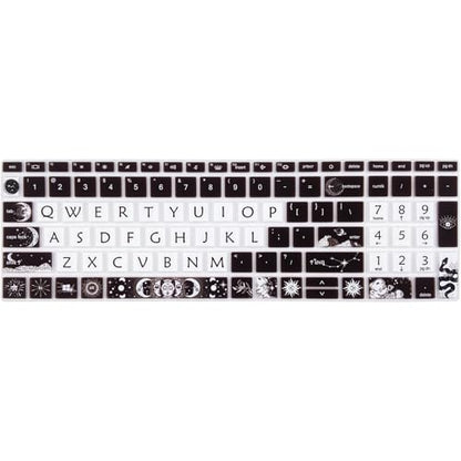 Cute Keyboard Cover for 15.6 inches HP ProBook 450 G8 G9 G10 / ProBook 455 G8 G9 G10 /ProBook 650 G8/HP Zbook Power G8 G9, Silicone Keyboard Skin, US Layout, Sun and Moon - color: Sun and Moon
