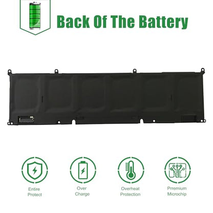 69KF2 Laptop Battery Replacement for Dell G15 5510 5511 5515 5520 5521 5525 Precision 5550 5560 Inspiron 7510 7610 Vostro 7620 Series CPX-70N2F 70N2F 070N2F 0M59JH M59JH 11.4V 86Wh 7167mAh - size: 13.4*5.7*1.4inch 69KF2