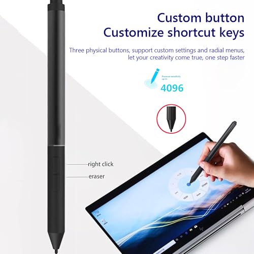 Stylus Pen for HP Elite x2 1013 G3, EliteBook x360 1020 G2, EliteBook X360 1030 G2 G3, Pro x2 612 G2ADDP0221002 ADDP0221006 Stylus Pen Compatible L08263-003 - color: Silver, style: L08263-003