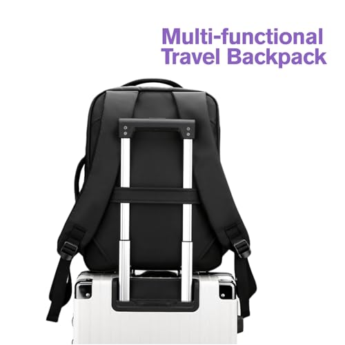 Laptop Backpack with USB Charging Port Business Backpack For College Work Travel (Grey) - color: Grey