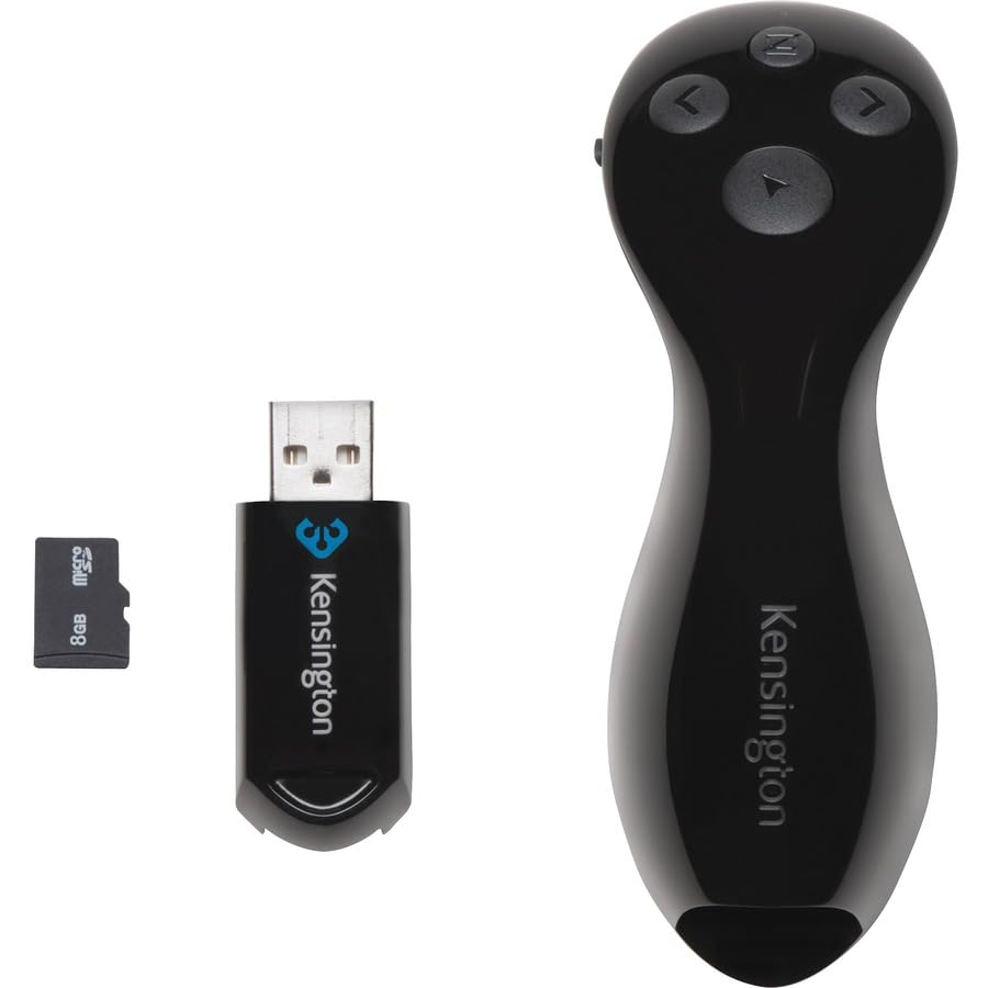 Kensington Wireless Presentation Remote with 8GB Memory (K75233AM)