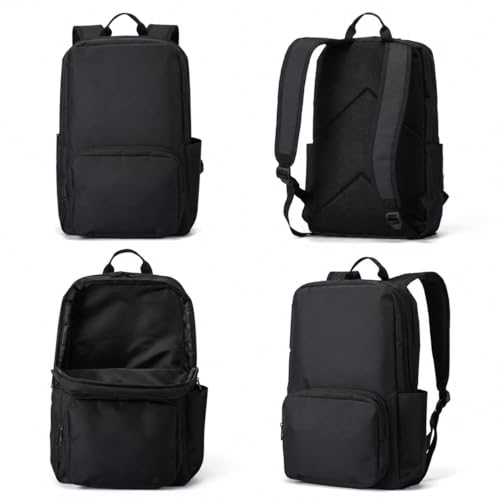 Laptop Backpack for Women & Men, 15.6" Laptop and Tablet Bag with Tumbler Holder – Lightweight, Durable Travel & Work Backpacks, Black - color: Backpack 02 Black
