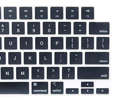 Keyboard Skin Compatible for MacBook Air 15.3" 13.6" M5 M4 M3 M2 A3448 A3241 A3114 A2941 A3449 A3240 A3113 A2681, MacBook Pro 14 16 inch M5 M4 M3 M2 M1 A3426 A3427 A3434, 2026 MacBook Neo 13" (Black) - color: Black