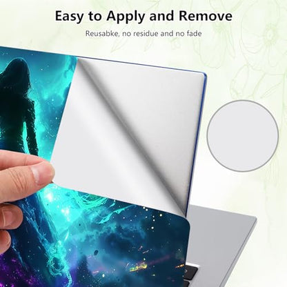 Laptop Skin Sticker Decal, Universal Reusable Vinyl Laptop Cover for 12" 13" 13.3" 14" 15" 15.4" 15.6" Notebook PC, Waterproof Scratch-Resistant with 2 Wrist Pads, Easy to Apply & Remove,Galaxy Girls - color: Galaxy Girls