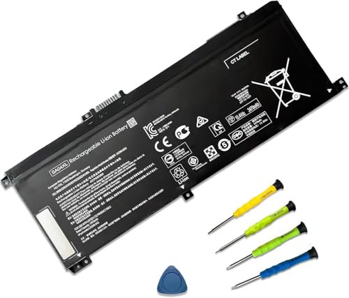 SA04XL L43267-005 n55629-005 Laptop Battery for HP Envy X360 15-dr 15m-ds | 15.12V 55.67Wh; SA04XL battery for Hp Envy X360 15m-ds0011dx 15m-dr0012dx 15t-dr100 15m-dr000 17t-cg100 17-cg100; L43248-ac2 - size: 12.28*5.55*1.3 inches SA04XL