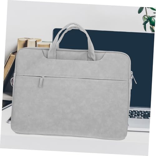 Laptop Sleeve Case for Notebook Pu Protective Bag Front Pocket Water-Resistant Carrying Case for Business Travel Compatible Laptops