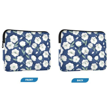 Unisex Shock Resistant Sleeve For All Season Daily Laptop Use | Smooth Sliding Zipper Daily Office Commute for Office Workers Navy Blue Mint Green - size: Large