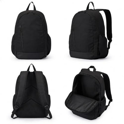 Travel Laptop Backpack for Women & Men, 15.6" Laptop and Tablet Bag with Tumbler Holder – Lightweight, Durable Travel & Work Backpacks, Black - color: Backpack 03 Black