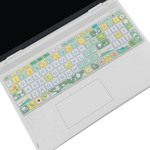 Keyboard Cover for HP Envy x360 15m-bp/bq /2020 2019 HP Pavilion 15/ HP Pavilion x360 15.6” Series/HP Envy 17 17.3" Series/HP Laptop 15t 17t 17-ca0011nr 17-by0040nr, Spring Flowers - color: Spring Flowers
