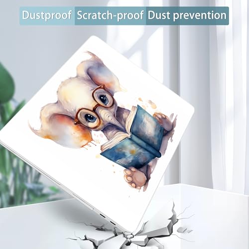 Mektron Printed Case for 2025 Microsoft Surface Laptop Windows 11 Copilot+ PC Surface Laptop 13 inch Touchscreen Display Cover Fits Model 2095, Cute Elephant C342 - color: Cute Elephant C342