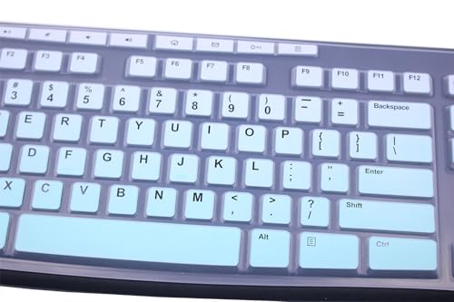 Ultra Thin Desktop PC Silicone Keyboard Cover Skin Protector Compatible for Logitech MK295 MK275 MK270 Wireless Keyboard, Logitech K200 K260 K270 MK200 MK260 Keyboard (Gradient Mint) - color: Gradient Mint
