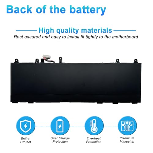 76Wh WP06XL M73470-005 Laptop Battery Replacement for Hp EliteBook 830 835 840 845 860 865 G9 G10 ZBook Firefly 16 G9 G10 EliteBook 865 G11 Series HSTNN-IB9Z M64306-1C1 - size: 13.97*4.52*0.39inch WP06XL