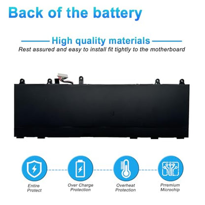 76Wh WP06XL M73470-005 Laptop Battery Replacement for Hp EliteBook 830 835 840 845 860 865 G9 G10 ZBook Firefly 16 G9 G10 EliteBook 865 G11 Series HSTNN-IB9Z M64306-1C1 - size: 13.97*4.52*0.39inch WP06XL