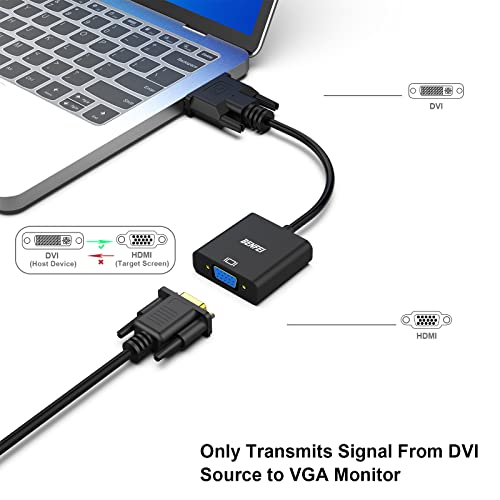 BENFEI Active DVI-D to VGA Adapter, 2 Pack DVI-D 24+1 to VGA Male to Female Adapter - color: 2 Pack