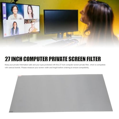 27 Inch 16:9 Computer Screen Filter for Widescreen Monitor & Laptop - Anti Glare & Blue Light Blocking Protective Film