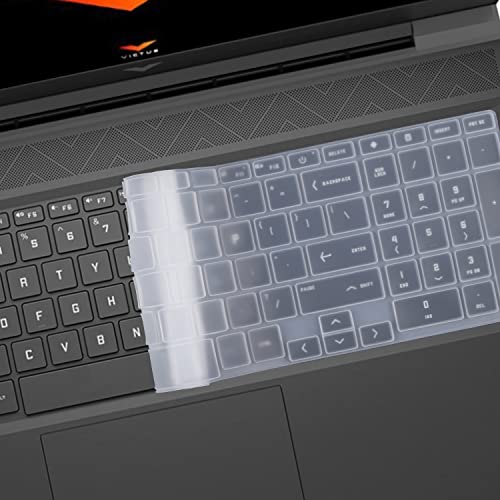 Keyboard Cover for 2026-2023 HP Victus 15 Gaming Laptop 15z-fb300 15t-fa200 15-fa2082wm 15-fb3001nr 15-fa2013dx 15-fa0033dx 15-fb3093dx 15-fb2063dx 15-fb2082wm 15-fb2063dx 15-fa1082wm 15-fb3025nr - color: Clear