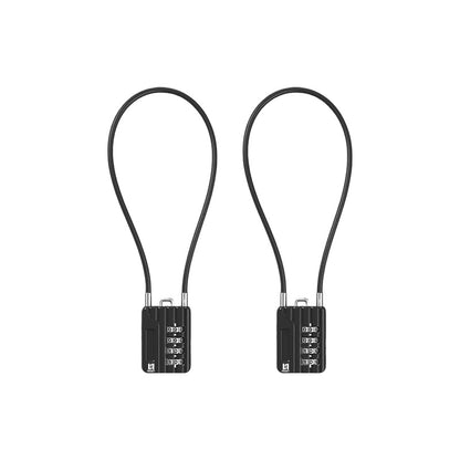 RESET-200 4-Digit Combination Cable Lock, 11.8 in/30cm, 2 Pack | 11.8 in/30cm cable for lockers, bags, storage boxes, and small gear; light-duty use only. 2 locks included. - size: 30cm(12 inch)Cable