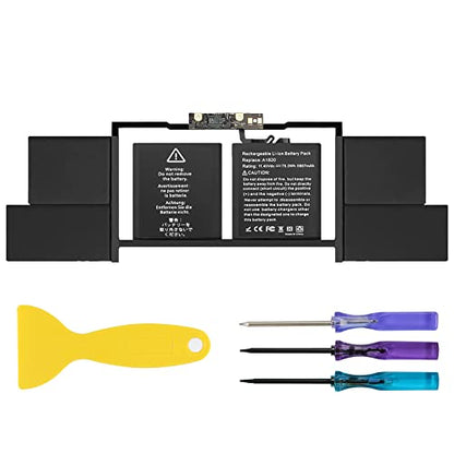 ANTIEE A1707 Battery Replacement, A1820 Battery for MacBook Pro 15" (Late 2016, Mid 2017) Touch Bar EMC 3072 EMC 3162 MLH32 MLH42 MLW72 MLW82 MPTR2 MPTT2 MLH52 MLW92 MPTU2 MPTV2 MPTW2 MPTX2 - size: 14*3.15*0.28inch A1820