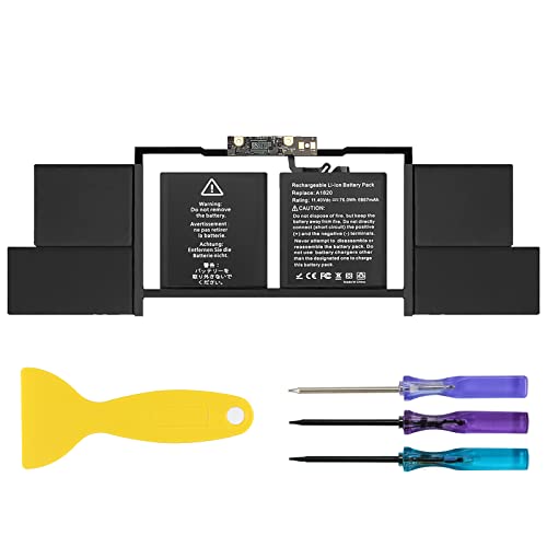 ANTIEE A1707 Battery Replacement, A1820 Battery for MacBook Pro 15" (Late 2016, Mid 2017) Touch Bar EMC 3072 EMC 3162 MLH32 MLH42 MLW72 MLW82 MPTR2 MPTT2 MLH52 MLW92 MPTU2 MPTV2 MPTW2 MPTX2 - size: 14*3.15*0.28inch A1820