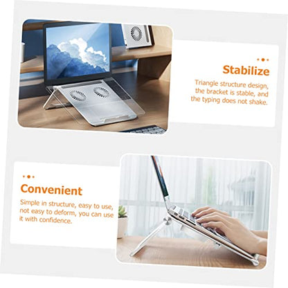 Laptop Cooling Pad Dual 3800 Fans Laptop Stand for Notebook Pc Holder Triangle Frame with Non-Slip Support Portable Computer Stand for Home Office Travel