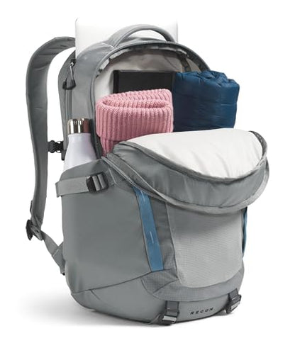 The North Face Recon Everyday Laptop Backpack, Concrete, One Size | Daypack, Water Repellent, Laptop Sleeve, 2 Water Bottle Pockets - color: Concrete, size: 30L