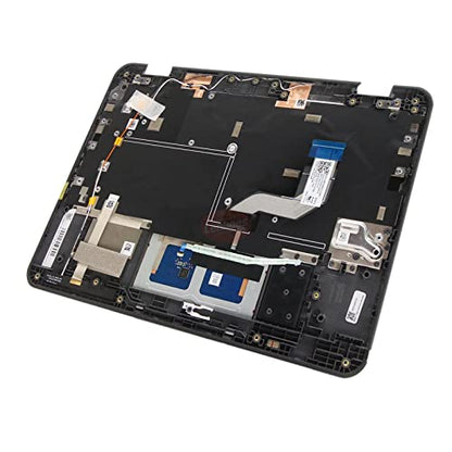 Laptop Palmrest Upper Case Top Cover with US Keyboard and Touchpad Mousepad Assembly Replacement (NO WFC Hole) for Lenovo 300e Chromebook Gen 3 82JA LTE AT&T 5M11G97058 - color: 82JA LTE AT&T C Cover NO WFC 5M11G97058