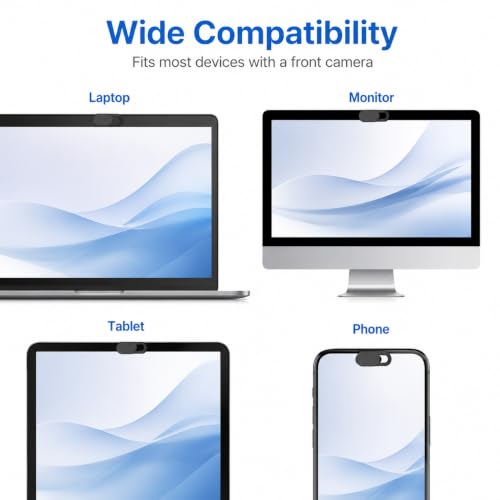 Webcam Cover Slide, Ultra Thin Camera Cover for Lapto Security Blocker for Computer and Camera（6 Pac）