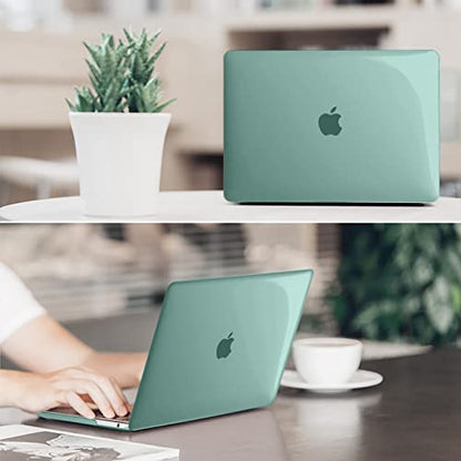 Fintie Hard Shell Case for MacBook Pro 13 Inch, Midnight Green | A2338(M2 M1) A2251 A2289 A2159 A1989 A1706 A1708 (2016-2023) with/Without Touch Bar, Snap-On Cover, Lightweight - color: Midnight Green, size: Pro 13 Inch