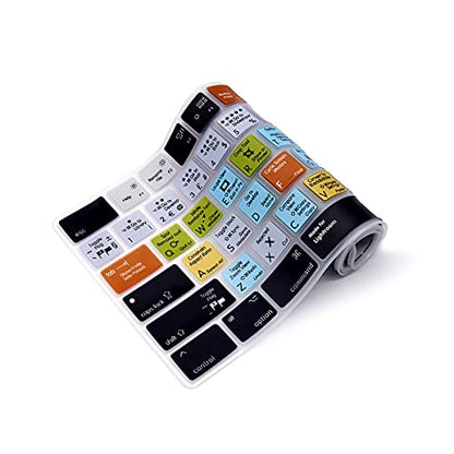 Lightroom Keyboard Cover for Apple iMac Magic Wireless Keyboard A1843 | US&EU Layout,Soft Silicone,Protective Skin,with Numeric Keypad MQ052LL/A,2017, Washable&Reusable,Full Protection,Precise Fit - color: Lightroom