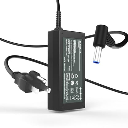 65W 45W Computer Charger Smart Blue Tip 4.5mm Compatible with HP | Pavilion x360 14/15/17, Envy 13/15, EliteBook ProBook Chromebook Stream Spectre |19.5V 3.33A 710412-001